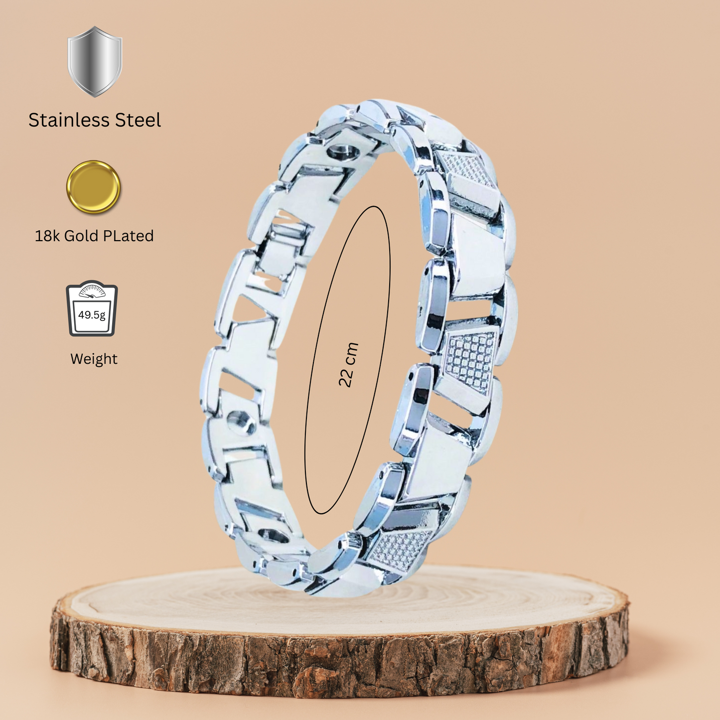 Elias Silver Bracelet