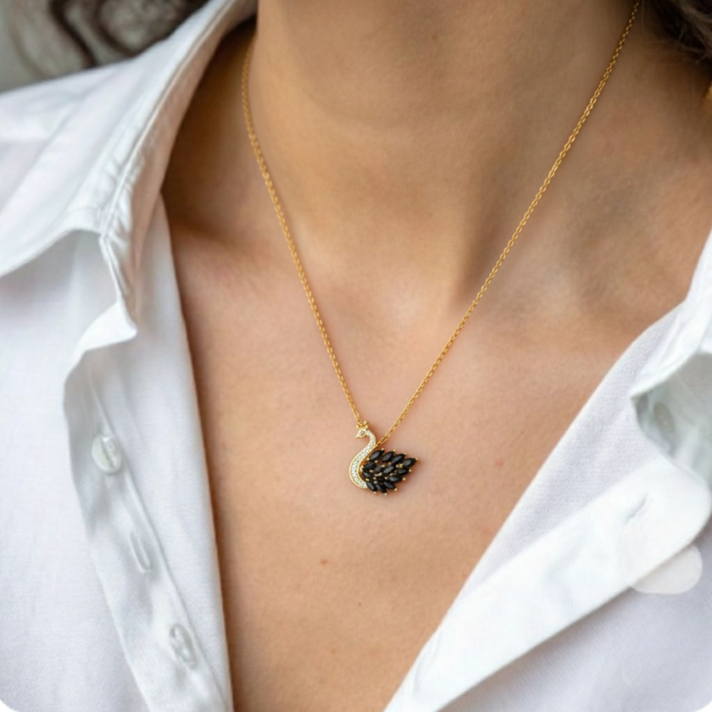 Black Swan Necklace
