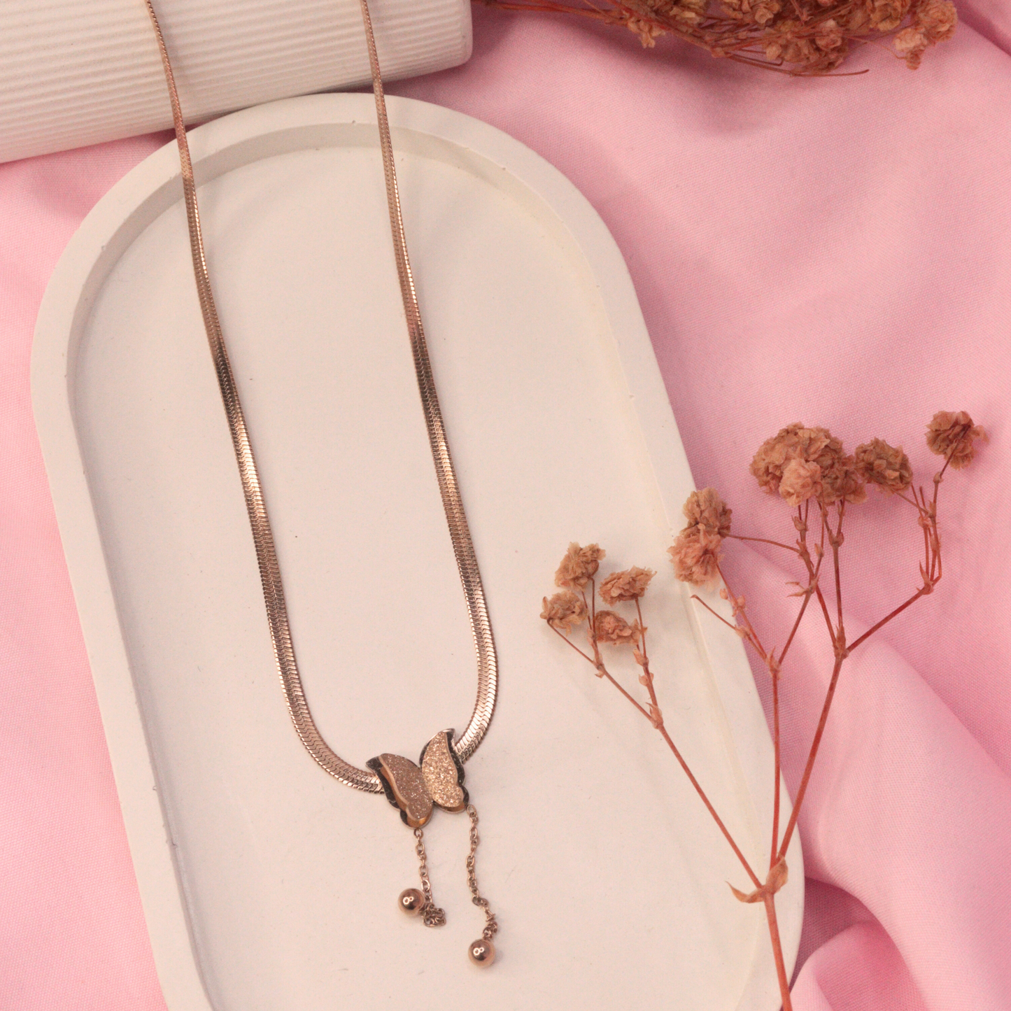 Butterfly Snake Chain Necklace
