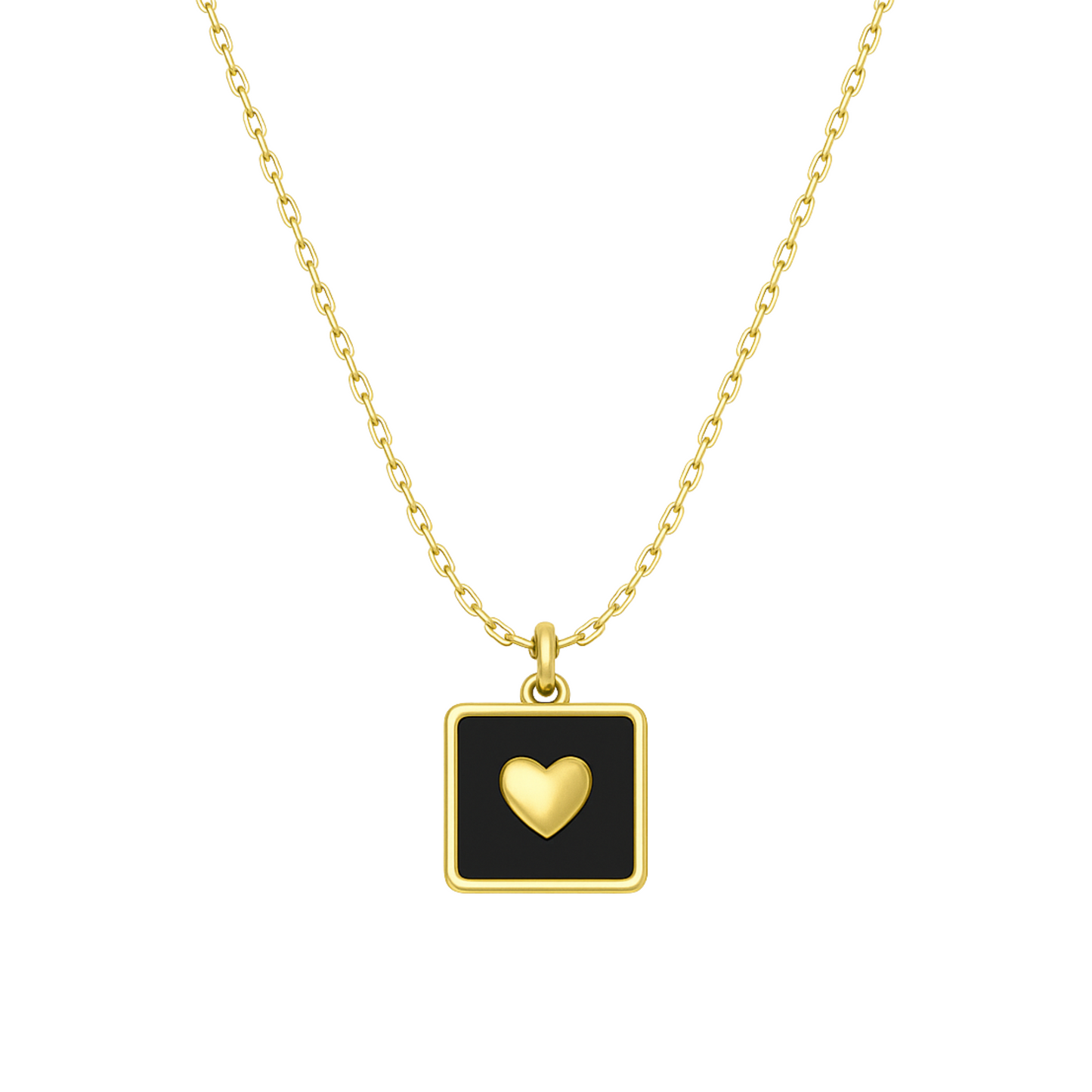 Stardust Black Charm Necklace