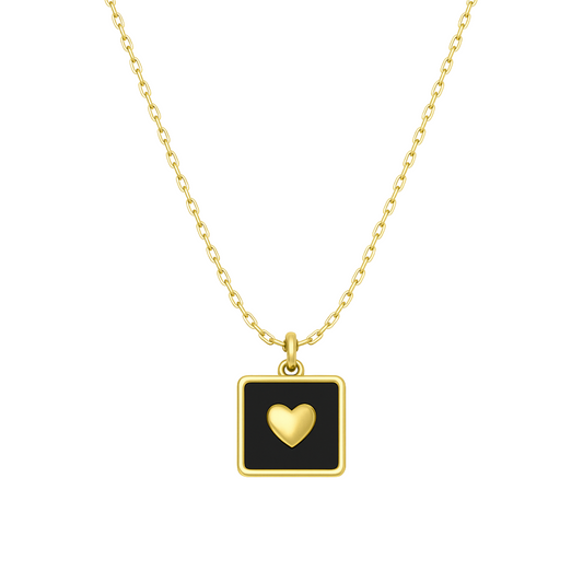 Stardust Black Charm Necklace