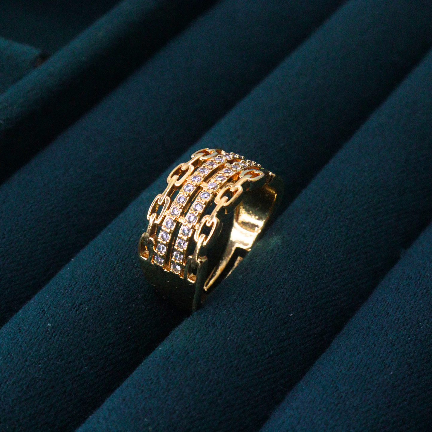 Luxe Dot Adjustable Ring