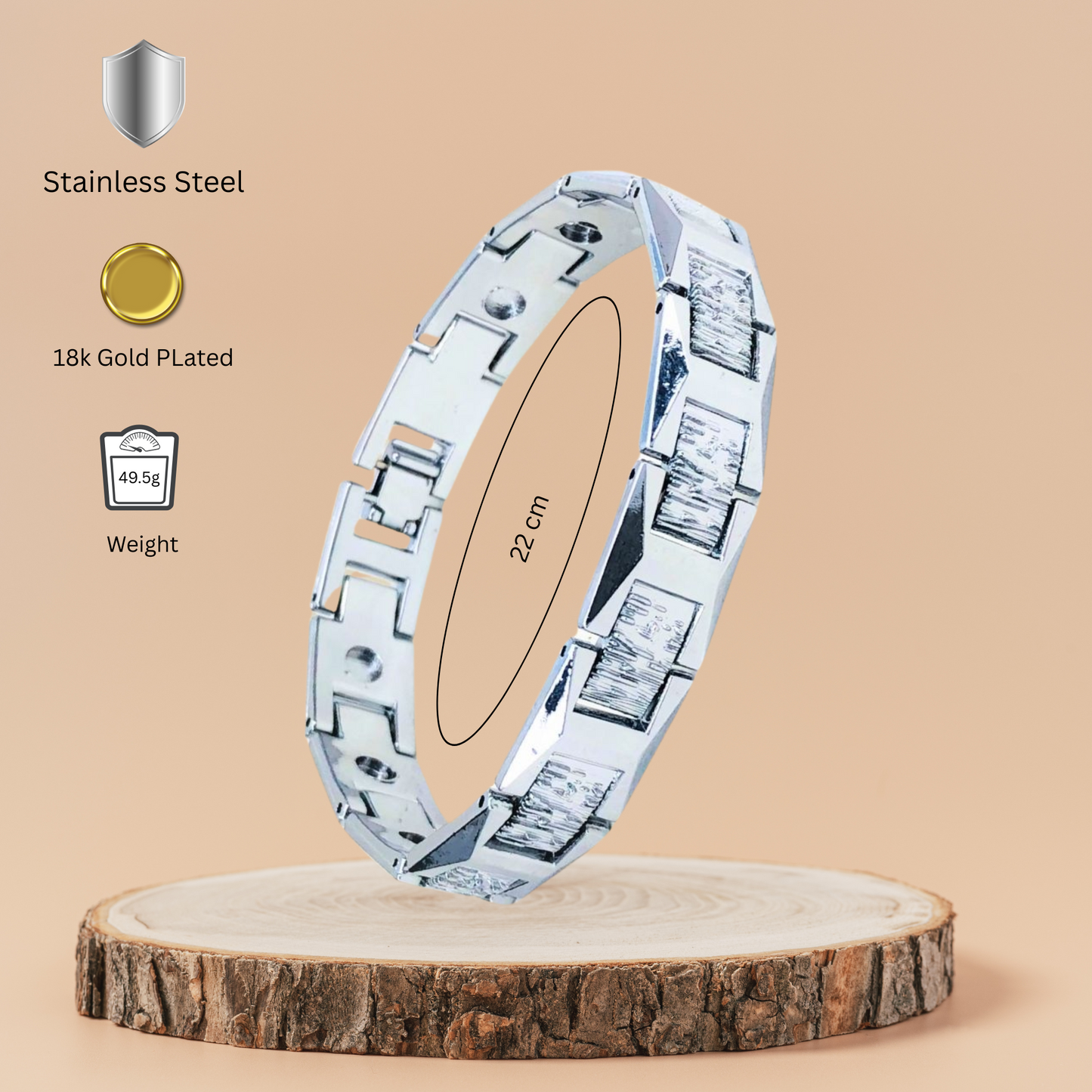 Xander Silver Bracelet