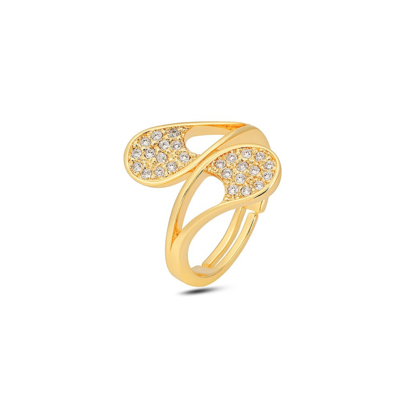 Petal Spark Adjustable Ring