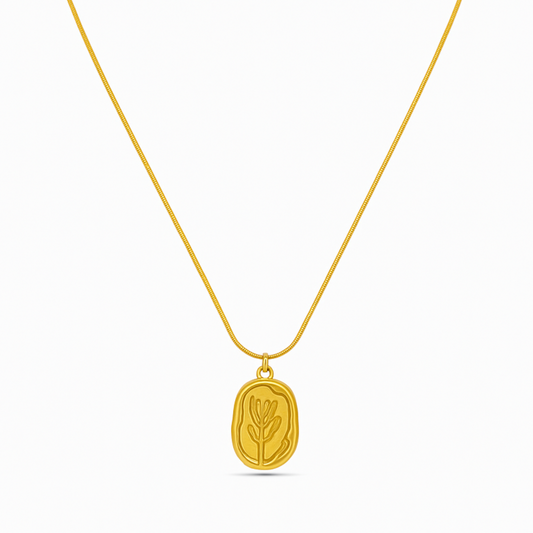 Frosted Petal Necklace