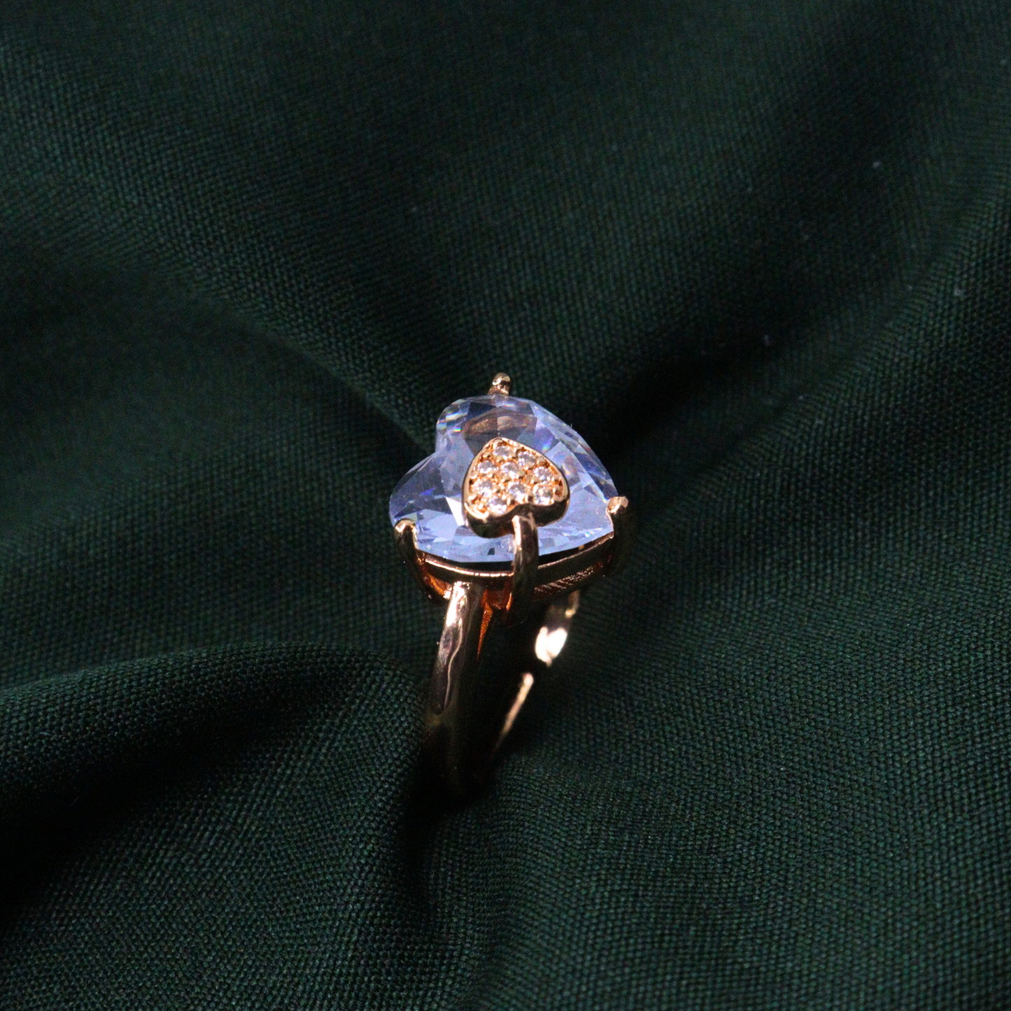 Grey Stone Adjustable Ring