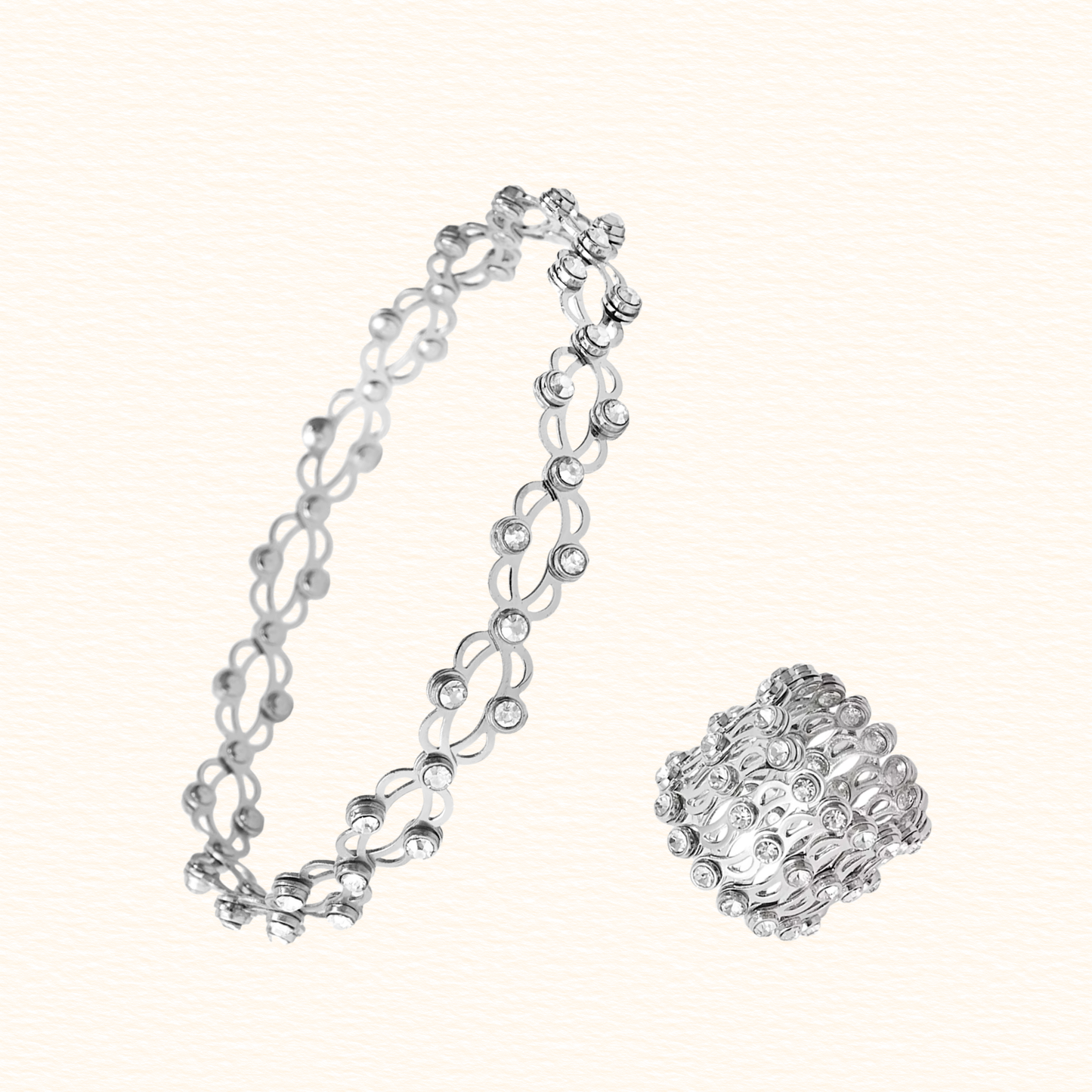 Sterling Silver Plated Magic Ring/Bracelet