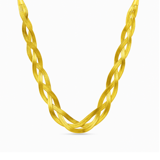 Snake Twisted Chain Necklace