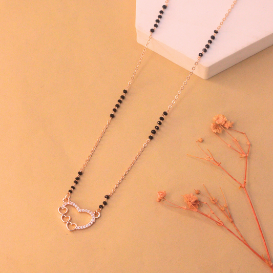 Jhanvi Mangalsutra | Rose Gold Plated