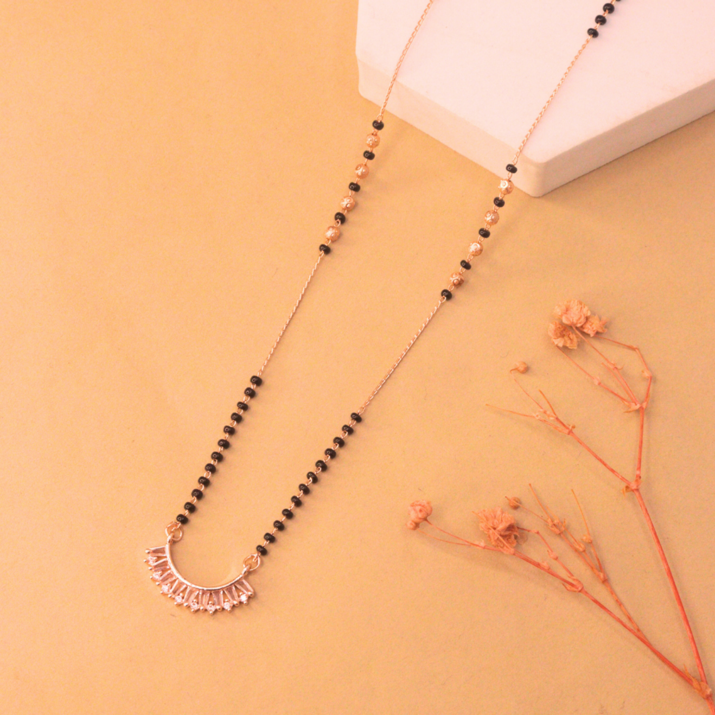 Kavya Mangalsutra | Rose Gold Plated
