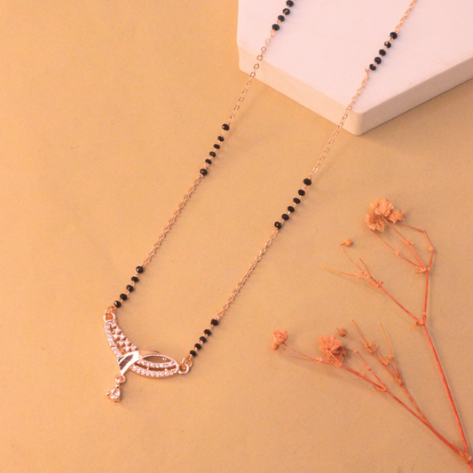 Kriti Mangalsutra | Rose Gold Plated