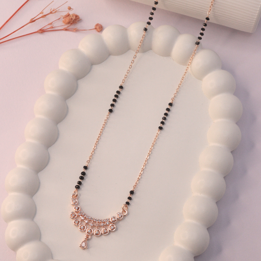 Meera Mangalsutra | Rose Gold Plated
