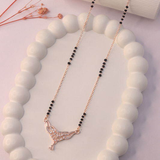 Navya Mangalsutra | Rose Gold Plated