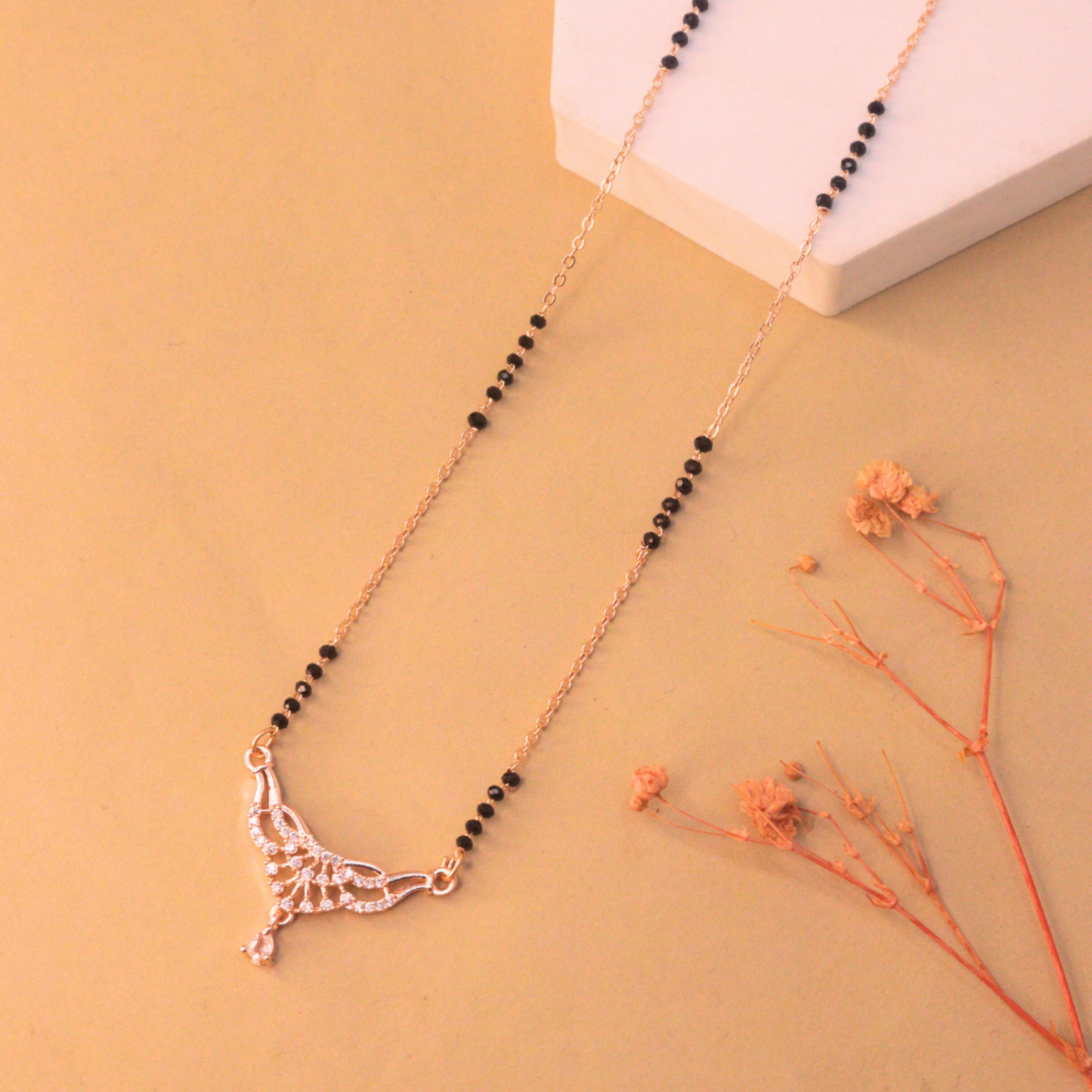 Navya Mangalsutra | Rose Gold Plated