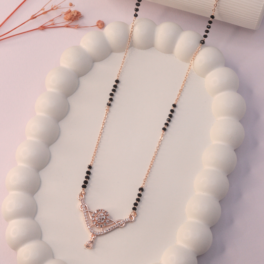 Pallavi Mangalsutra | Rose Gold Plated