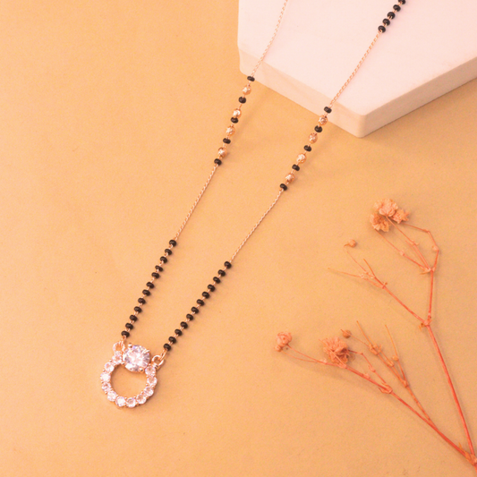 Ananya Mangalsutra | Rose Gold Plated