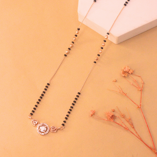 Priya Mangalsutra | Rose Gold Plated