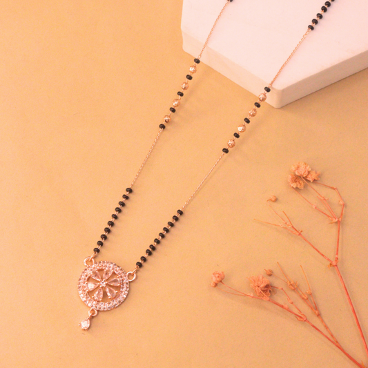 Aarti Mangalsutra | Rose Gold Plated