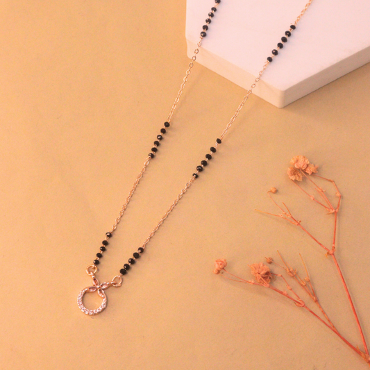 Divya Mangalsutra | Rose Gold Plated