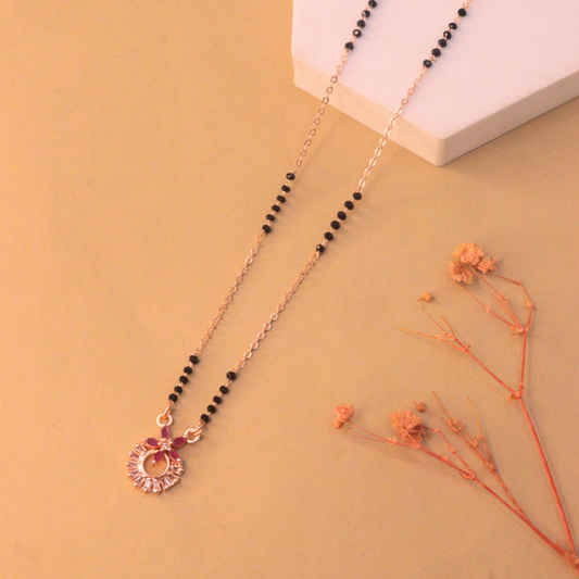Esha Mangalsutra | Rose Gold Plated