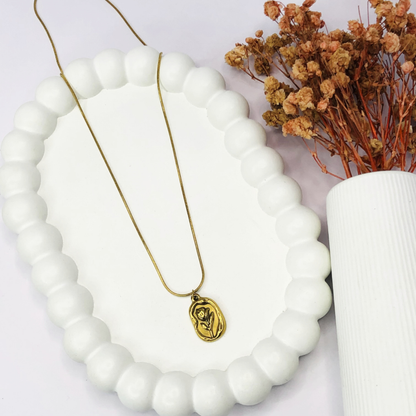 Frosted Petal Necklace