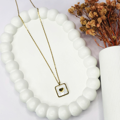 Stardust White Charm Necklace