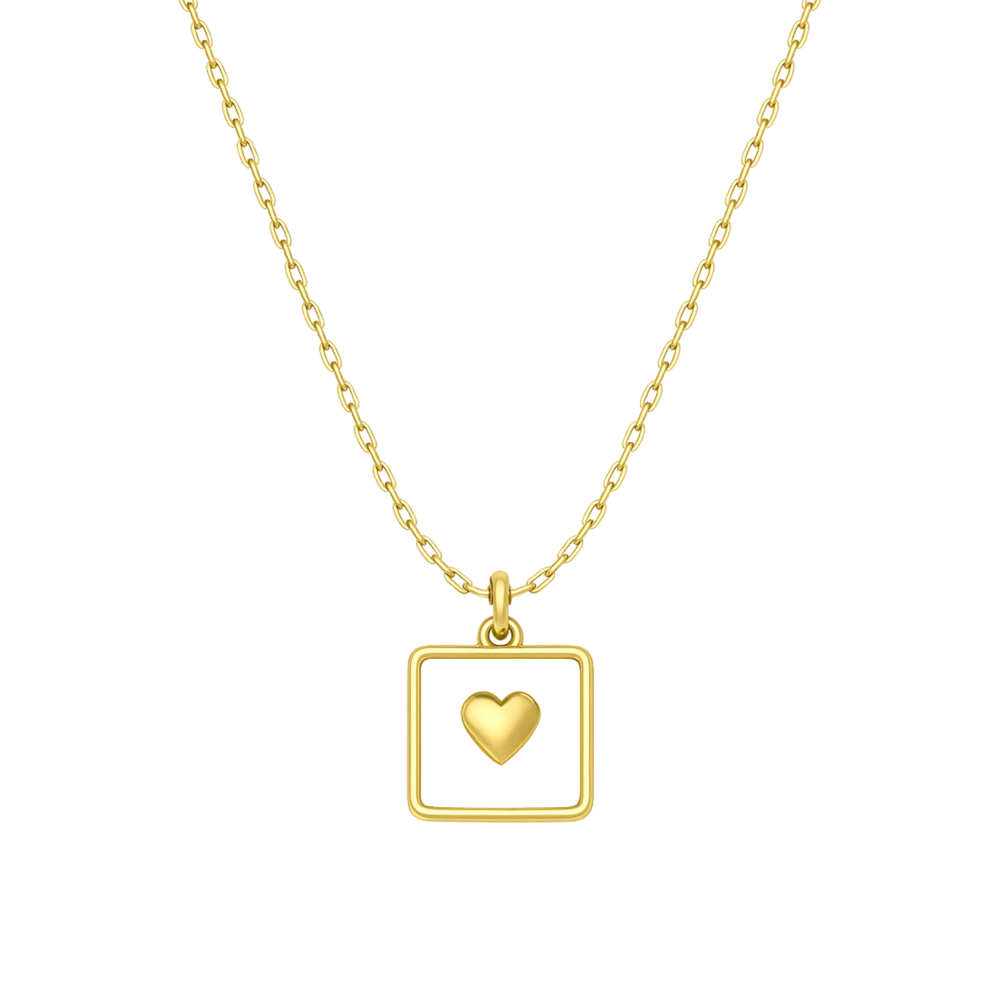 Stardust White Charm Necklace
