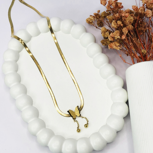 Butterfly Snake Chain Necklace