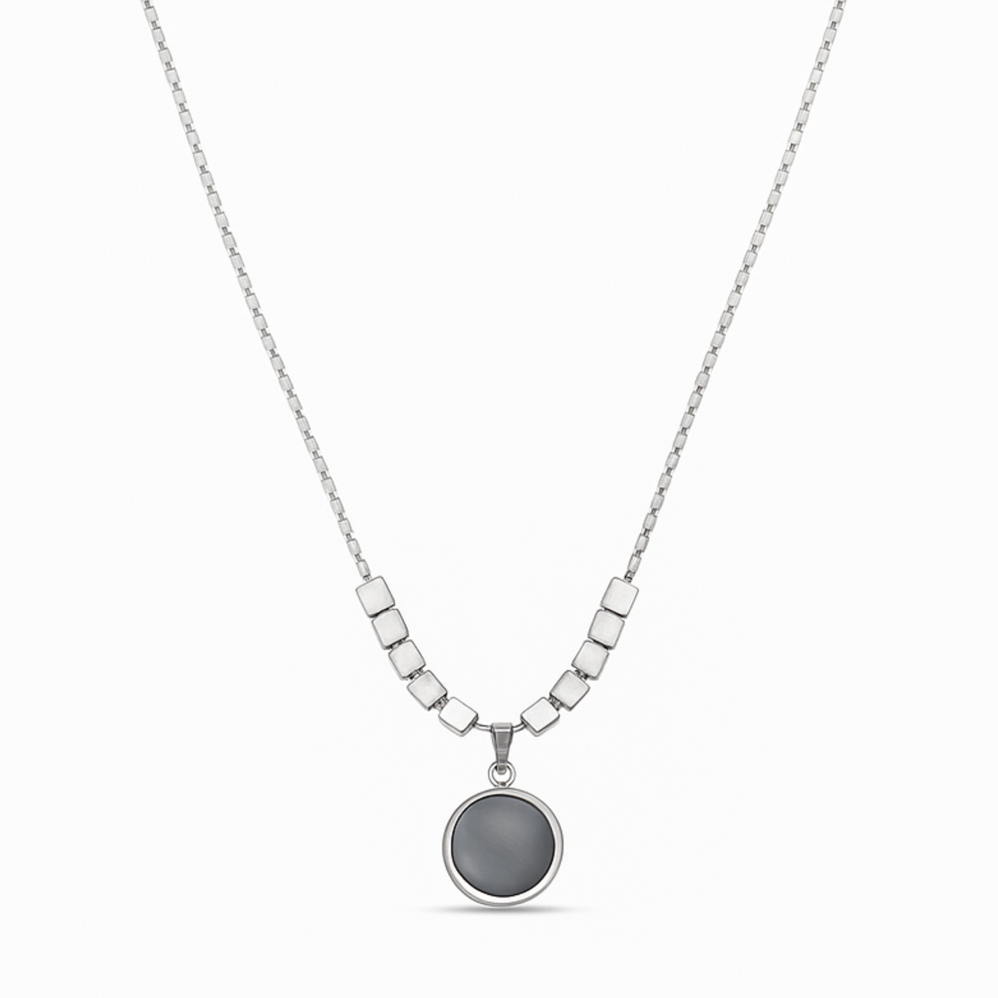 Twilight Gleam Necklace | Silver Plated