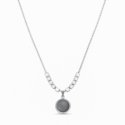 Twilight Gleam Necklace | Silver Plated