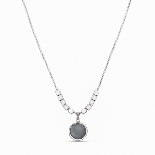 Twilight Gleam Necklace | Silver Plated