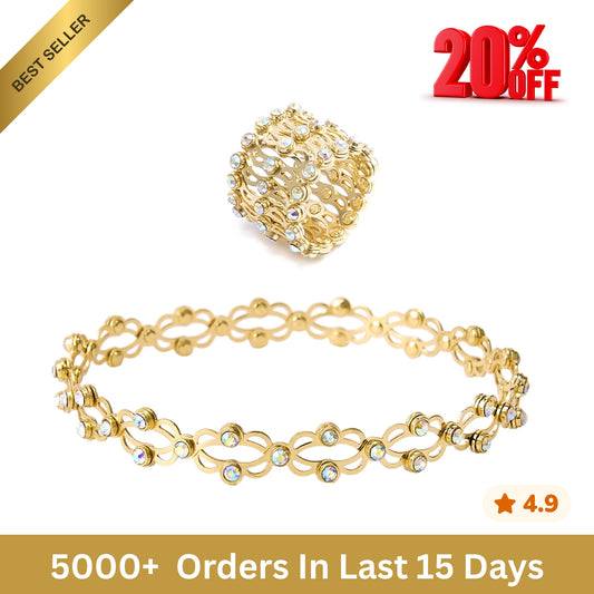 Sterling Gold Plated Magic Ring/Bracelet