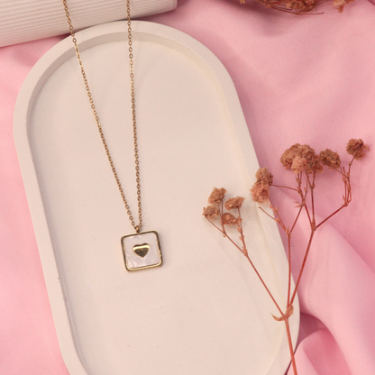 Stardust White Charm Necklace