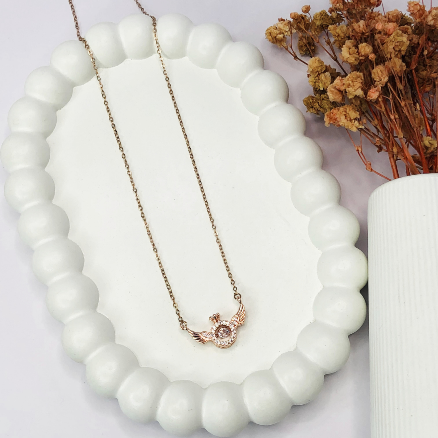 Udata baaj Necklace | Rose Gold Plated
