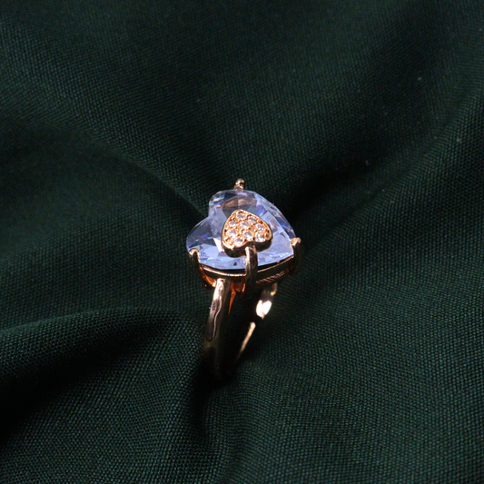 Grey Stone Adjustable Ring