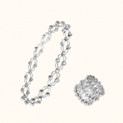 Sterling Silver Plated Magic Ring/Bracelet