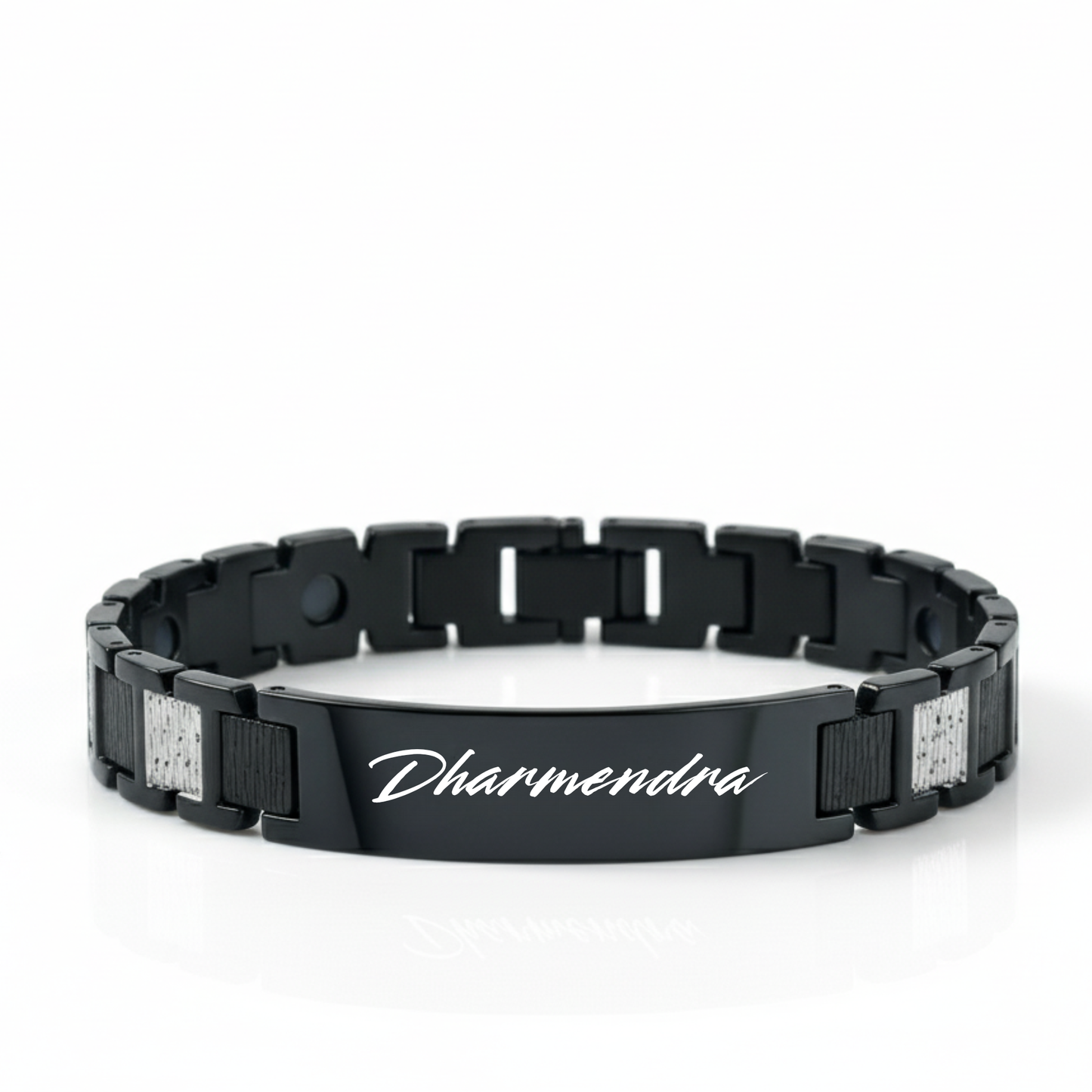 Customized name bracelet for men stainless steel personalized engraving bracelet