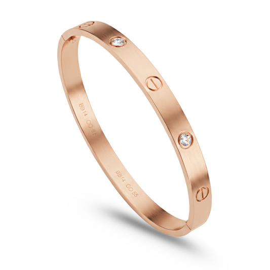 Kove bracelet 18K rose gold plated American diamond bracelet for girls and women