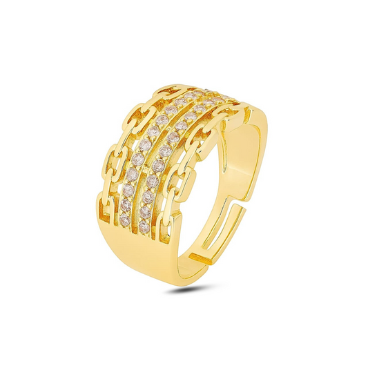 Luxe Dot Adjustable Ring