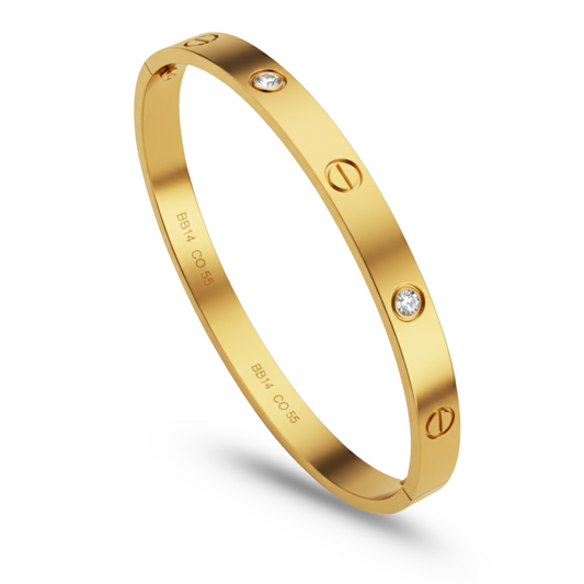 Kove bracelet 18K gold plated American diamond bracelet for girls and women