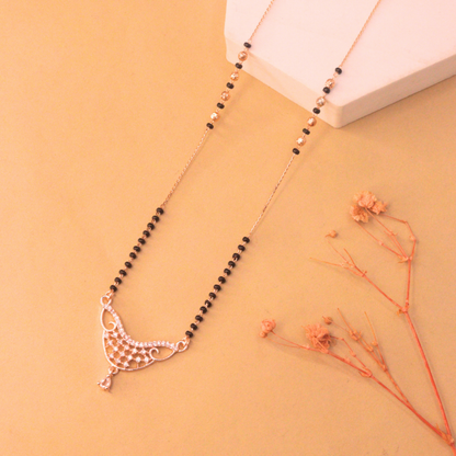 Nandini Mangalsutra | Rose Gold Plated