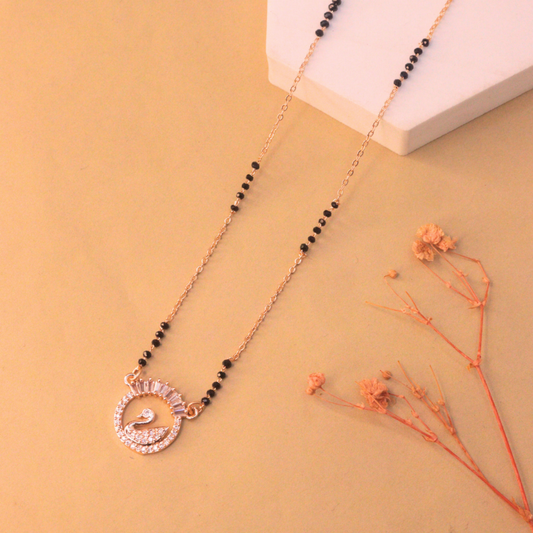 Bhavya Mangalsutra | Rose Gold Plated
