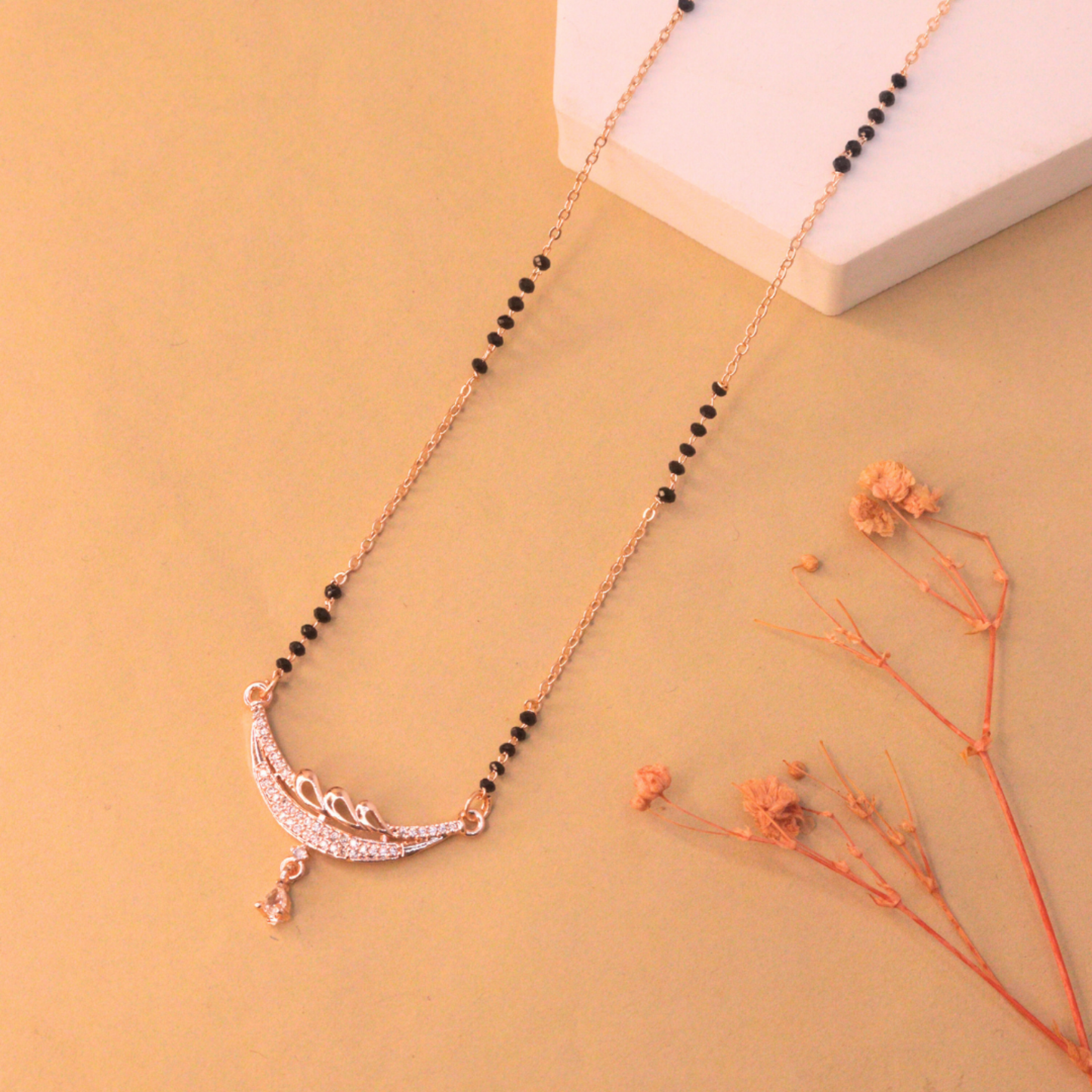 Yashika Mangalsutra | Rose Gold Plated