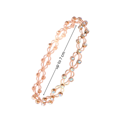 Side view of convertible magic ring bracelet